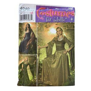 Simplicity 4940 Costume Sewing Pattern Size 20-26 Medieval Renaissance UNCUT